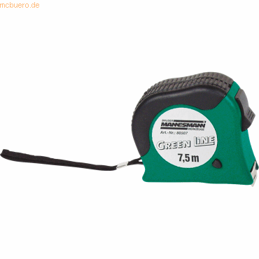4003315705321 - Brüder Mannesmann Green Line - mannesmann bandmass 75 m x 25 mm gehäuse grün schwarz M80507 4003315705321 - Brüder Mannesmann Green Line - mannesmann bandmass 75 m x 25 mm gehäuse grün schwarz M80507