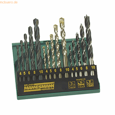4003315707165 - BRÜDER MANNESMANN Kombi-Bohrersatz M54315 15tlg 4003315707165 Brüder Mannesmann Werkzeuge GmbH 4003315707165 - BRÜDER MANNESMANN Kombi-Bohrersatz M54315 15tlg 4003315707165 Brüder Mannesmann Werkzeuge GmbH