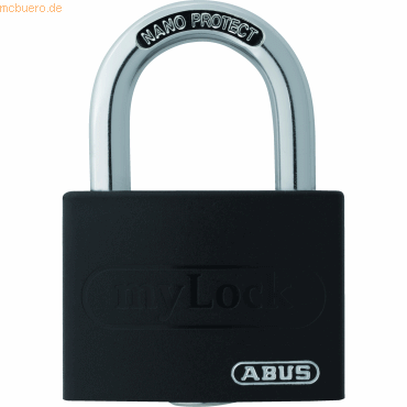 4003318802867 - ABUS Zylindervorhangschloss T65AL 40 schwarz Lock-Tag Schlosskörperbreite 43 mm Aluminium verschiedenschließend 4003318802867 - ABUS Zylindervorhangschloss T65AL 40 schwarz Lock-Tag Schlosskörperbreite 43 mm Aluminium verschiedenschließend