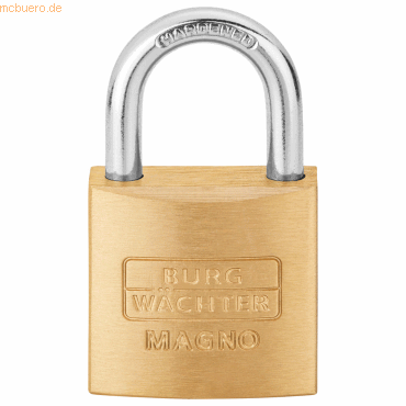 4003482061305 - Burg Wachter - burg wächter Zylindervorhangschloss 400 e Magno 30 Schlosskörperbreite 30 mm Messing verschiedenschließend 4003482061305 - Burg Wachter - burg wächter Zylindervorhangschloss 400 e Magno 30 Schlosskörperbreite 30 mm Messing verschiedenschließend