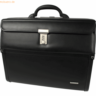4003630004772 - Pilotenkoffer DRESDEN 46 x 38 x 22 cm (B x H x T) Zahlenkombinationsschloss Lederimitat schwarz 4003630004772 - Pilotenkoffer DRESDEN 46 x 38 x 22 cm (B x H x T) Zahlenkombinationsschloss Lederimitat schwarz