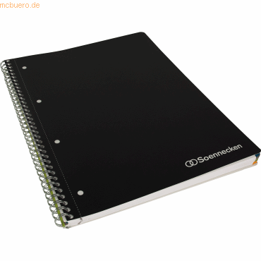 4003630006929 - Collegeblock 3096 Meetingbook kariert kariert Rand links A4 90g schwarz 80 Blatt 4003630006929 Soennecken 4003630006929 - Collegeblock 3096 Meetingbook kariert kariert Rand links A4 90g schwarz 80 Blatt 4003630006929 Soennecken