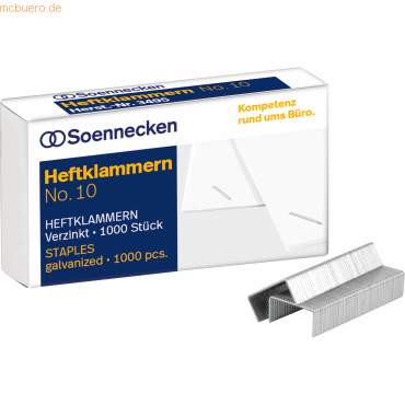 4003630009128 - Heftklammernahldraht verzinkt No 10 Heftleistung max 4003630009128 1000 Stück 4003630009128 - Heftklammernahldraht verzinkt No 10 Heftleistung max 4003630009128 1000 Stück