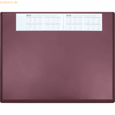 4003630009296 - Schreibunterlage 3657 mit Kalenderstreifen bordeaux 63x50cm Kunststoff 4003630009296 - Schreibunterlage 3657 mit Kalenderstreifen bordeaux 63x50cm Kunststoff