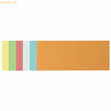 4003630009883 - Moderationskarte 205 x 95 cm (B x H) 130g m² Altpapier 100 % recycelt farbig sortiert 250 St Pack 4003630009883 - Moderationskarte 205 x 95 cm (B x H) 130g m² Altpapier 100 % recycelt farbig sortiert 250 St Pack