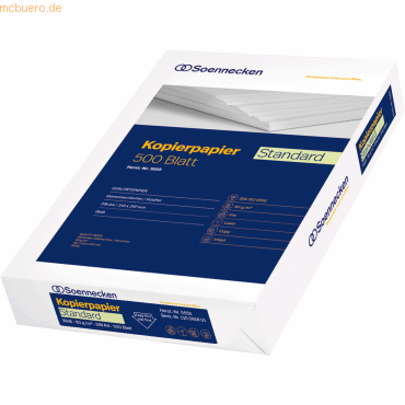 4003630010001 - Kopierpapier Standard 5555 A4 80g weiß 4003630010001 500 Blatt 4003630010001 - Kopierpapier Standard 5555 A4 80g weiß 4003630010001 500 Blatt