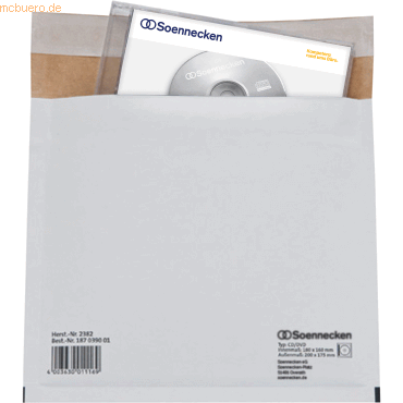 4003630011169 - - cd dvd Versandtasche 190 x 160 mm (b x h) 270g m² ohne Fenster mit Haftklebung Karton weiß 4003630011169 - - cd dvd Versandtasche 190 x 160 mm (b x h) 270g m² ohne Fenster mit Haftklebung Karton weiß