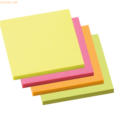 4003630013132 - Haftnotiz 75 x 75 mm (B x H) neonfarben 100 Bl Block 4 Block Pack 4003630013132 4 Stück 4003630013132 - Haftnotiz 75 x 75 mm (B x H) neonfarben 100 Bl Block 4 Block Pack 4003630013132 4 Stück