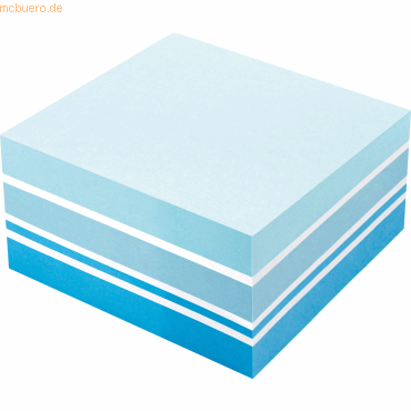 4003630022059 - Haftnotizwürfel Farbmix Brilliant 75 x 75 mm (B x H) blau weiß 400 Bl 4003630022059 400 Blatt 4003630022059 - Haftnotizwürfel Farbmix Brilliant 75 x 75 mm (B x H) blau weiß 400 Bl 4003630022059 400 Blatt