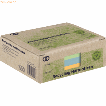 4003630022943 - Haftnotizen 5868 oeco Recycling 125x75mm grün gelb rosa blau rechteckig 4003630022943 12 Stück 4003630022943 - Haftnotizen 5868 oeco Recycling 125x75mm grün gelb rosa blau rechteckig 4003630022943 12 Stück