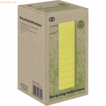 4003630023049 - Haftnotizen 5878 oeco Recycling 75x75mm gelb quadratisch 4003630023049 16 Stück 4003630023049 - Haftnotizen 5878 oeco Recycling 75x75mm gelb quadratisch 4003630023049 16 Stück