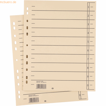 4003630025517 - Trennblätter oeco 1465 A4 chamois 180g  4003630025517 100 Stück