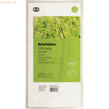 4003630031358 - Briefumschlag oeco 2888 Din Lang mit Fenster selbstklebend 75g weiß 4003630031358 1000 Stück 4003630031358 - Briefumschlag oeco 2888 Din Lang mit Fenster selbstklebend 75g weiß 4003630031358 1000 Stück
