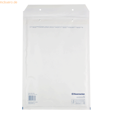 4003630116178 - Luftpolstertasche G 4 mit Haftklebung Kraftpapier weiß 5 St Pack Verschlusstechnik mit Haftklebung - Soennecken 4003630116178 - Luftpolstertasche G 4 mit Haftklebung Kraftpapier weiß 5 St Pack Verschlusstechnik mit Haftklebung - Soennecken