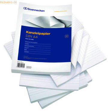 4003630121622 - Kanzleipapier 5281 A3 auf A4 gefalzt liniert ohne Rand weiß 4003630121622 250 Blatt 4003630121622 - Kanzleipapier 5281 A3 auf A4 gefalzt liniert ohne Rand weiß 4003630121622 250 Blatt