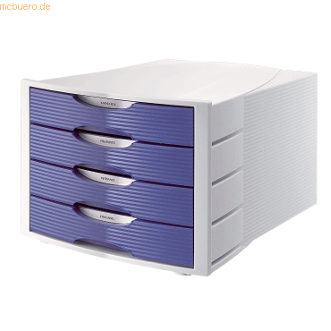 4003630121707 - - Schubladenbox 4 Schubladen din A4 Polystyrol Gehäusefarbe lichtgrau Farbe der Schublade blau 4003630121707 - - Schubladenbox 4 Schubladen din A4 Polystyrol Gehäusefarbe lichtgrau Farbe der Schublade blau