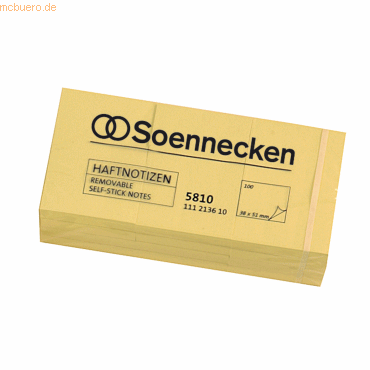 4003630123909 - Haftnotizen 5810 38x51mm gelb rechteckig 4003630123909 12 Stück 4003630123909 - Haftnotizen 5810 38x51mm gelb rechteckig 4003630123909 12 Stück