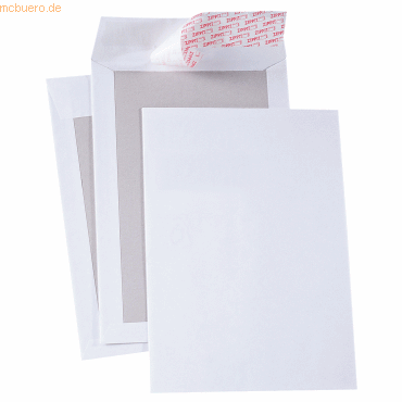4003630124647 - Versandtaschen 2916 C4 ohne Fenster mit Papprückwand haftklebend 120g weiß 4003630124647 100 Stück