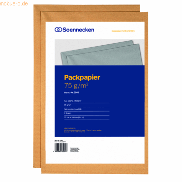 4003630132017 - Packpapier 3560 75x100cm 75g Recyclingpapier 2 Bogen