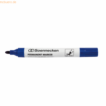 4003630134752 - Permanentmarker 15-4mm blau 15-4mm blau Schreibfarbe blau - Soennecken 4003630134752 - Permanentmarker 15-4mm blau 15-4mm blau Schreibfarbe blau - Soennecken