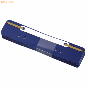 4003630135841 - Heftstreifen kurz 3174 34x150mm Kunststoff mit Kunststoffdeckleiste blau 4003630135841 25 Stück 4003630135841 - Heftstreifen kurz 3174 34x150mm Kunststoff mit Kunststoffdeckleiste blau 4003630135841 25 Stück