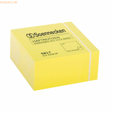 4003630137012 - Haftnotizwürfel 5817 76x76mm 400Blatt neongelb 4003630137012 400 Blatt 4003630137012 - Haftnotizwürfel 5817 76x76mm 400Blatt neongelb 4003630137012 400 Blatt