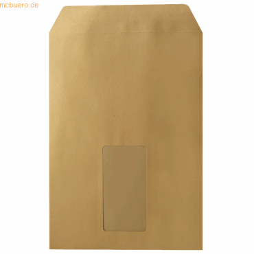 4003630138088 - Versandtasche DIN C5 162 x 229 mm (B x H) mit Fenster 90g m² mit Selbstklebung natronbraun 25 St Pack 4003630138088 - Versandtasche DIN C5 162 x 229 mm (B x H) mit Fenster 90g m² mit Selbstklebung natronbraun 25 St Pack