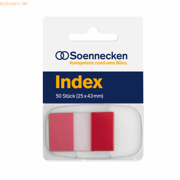 4003630143501 - Index Haftstreifen 5821 25x43mm rot 4003630143501 Soennecken 4003630143501 - Index Haftstreifen 5821 25x43mm rot 4003630143501 Soennecken