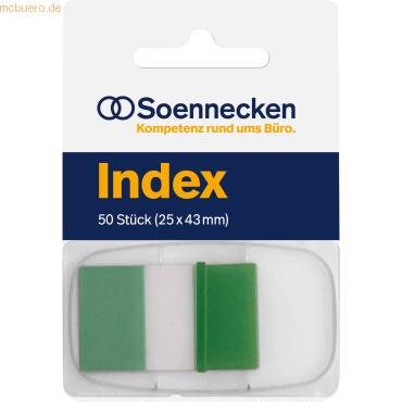 4003630143525 - Index Haftstreifen 5823 25x43mm grün 4003630143525 Soennecken