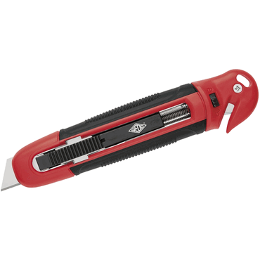 4003801863795 - Sicherheitsmesser Wedo® Safety Cutter STANDARD automat Klingenrückzug Folienschneider Klinge für Linkshänder umsteckbar