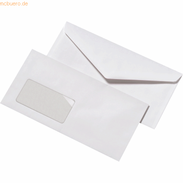 4003928220402 - Briefumschlag 30005353 Din Lang mit Fenster nassklebend 72g weiß 4003928220402 1000 Stück 4003928220402 - Briefumschlag 30005353 Din Lang mit Fenster nassklebend 72g weiß 4003928220402 1000 Stück