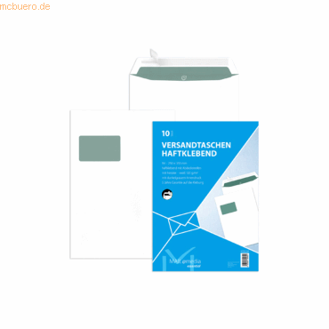 4003928394820 - Versandtaschen essential 30002541 B4 mit Fenster haftklebend 120g weiß 4003928394820 10 Stück 4003928394820 - Versandtaschen essential 30002541 B4 mit Fenster haftklebend 120g weiß 4003928394820 10 Stück