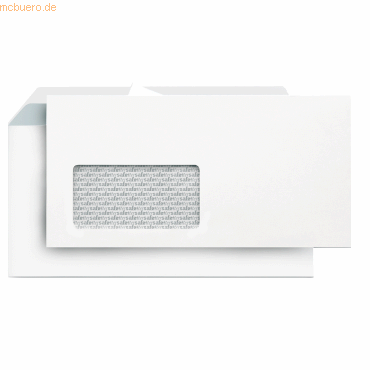 4003969000377 - Briefumschlag Lettersafe LS2121 Din Lang mit Fenster haftklebend 80g weiß 4003969000377 500 Stück 4003969000377 - Briefumschlag Lettersafe LS2121 Din Lang mit Fenster haftklebend 80g weiß 4003969000377 500 Stück