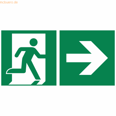 4003969004412 - Hinweisschild 30 x 15 cm (b x h) E002 Rettungsweg rechts Hart-PVC Typbezeichnung des Motivs Rettungsweg r - Neutralware 4003969004412 - Hinweisschild 30 x 15 cm (b x h) E002 Rettungsweg rechts Hart-PVC Typbezeichnung des Motivs Rettungsweg r - Neutralware