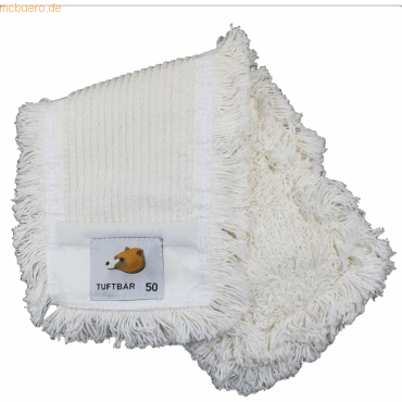 4003969038912 - Wischmopp Tuftbär GVS Klapphalter 16 x 54 cm (B x L) 50 % Baumwolle 50 % Polyester weiß 4003969038912 Soennecken