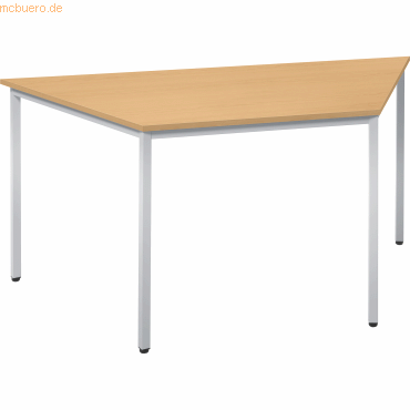4003969046801 - Konferenztisch Line 810009972 72cm (H) 160 80x69cm (BxT) Trapezform buche silber 4003969046801 Soennecken 4003969046801 - Konferenztisch Line 810009972 72cm (H) 160 80x69cm (BxT) Trapezform buche silber 4003969046801 Soennecken