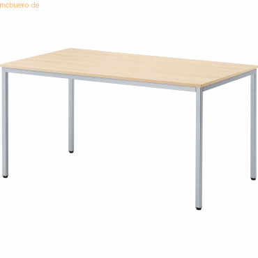 4003969046832 - Konferenztisch Line 810010279 72cm (H) 140x80cm (BxT) rechteckig ahorn silber 4003969046832 Soennecken 4003969046832 - Konferenztisch Line 810010279 72cm (H) 140x80cm (BxT) rechteckig ahorn silber 4003969046832 Soennecken
