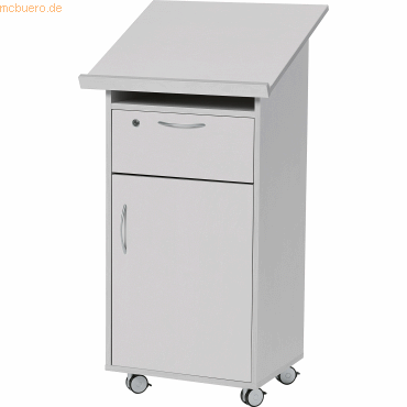 4003969046955 - Stehpult LAUDATUS 120cm (H) 60x525cm (BxT) rechteckig lichtgrau   lichtgrau 4003969046955 Soennecken