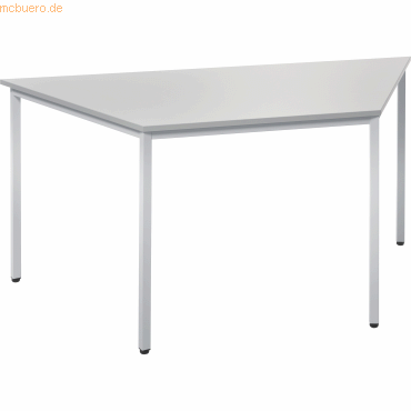 4003969047044 - Konferenztisch Line 810009981 72cm (H) 160 80x69cm (BxT) Trapezform lichtgrau silber 4003969047044 Soennecken 4003969047044 - Konferenztisch Line 810009981 72cm (H) 160 80x69cm (BxT) Trapezform lichtgrau silber 4003969047044 Soennecken