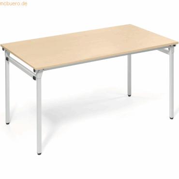 4003969056671 - Klapptisch 810011079 72cm (H) 140x70cm (BxT) rechteckig ahorn silber 4003969056671 Soennecken 4003969056671 - Klapptisch 810011079 72cm (H) 140x70cm (BxT) rechteckig ahorn silber 4003969056671 Soennecken