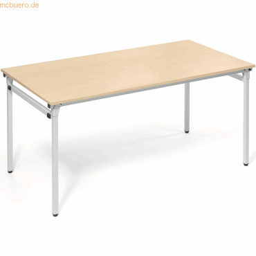 4003969056718 - Klapptisch 810011179 72cm (H) 160x80cm (BxT) rechteckig ahorn silber 4003969056718 Soennecken 4003969056718 - Klapptisch 810011179 72cm (H) 160x80cm (BxT) rechteckig ahorn silber 4003969056718 Soennecken