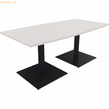 4003969061385 - Besprechungstisch communication 810012501 72cm (H) Tonnenform weiß   anthrazit metallic 4003969061385 Soennecken