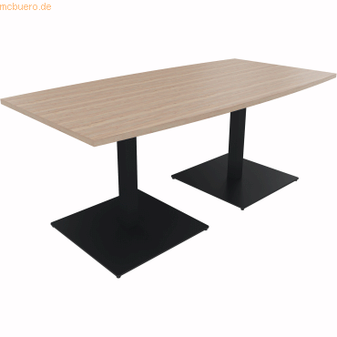 4003969061392 - Besprechungstisch communication 810012571 72cm (H) Tonnenform eiche natur   anthrazit metallic 4003969061392 Soennecken