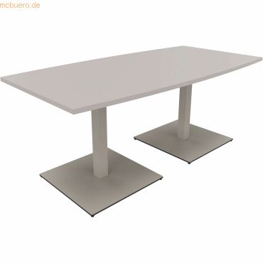 4003969061477 - Besprechungstisch communication 810012681 72cm (H) Tonnenform lichtgrau   silber 4003969061477 Soennecken