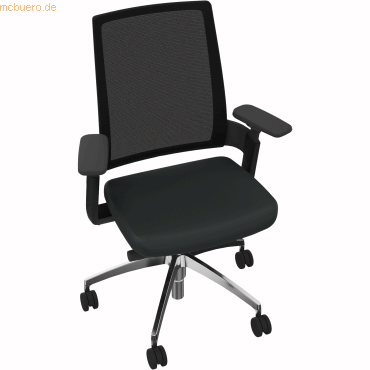 4003969061545 - Drehstuhl Alu poliert Armlehnen Sitz Xtreme sw Rücken Netz sw 4003969061545 Soennecken 4003969061545 - Drehstuhl Alu poliert Armlehnen Sitz Xtreme sw Rücken Netz sw 4003969061545 Soennecken