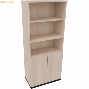 4003969061910 - Kombischrank 2OH Tür 3OH Regal B800xT442xH1869mm an Akazie 4003969061910 Soennecken