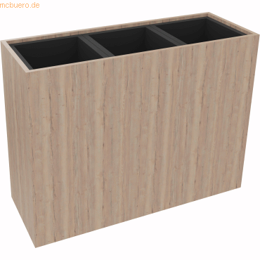 4003969062481 - Pflanzgefäß 3er hoch B1062xT380H800mm Eiche Nat 4003969062481 Soennecken 4003969062481 - Pflanzgefäß 3er hoch B1062xT380H800mm Eiche Nat 4003969062481 Soennecken
