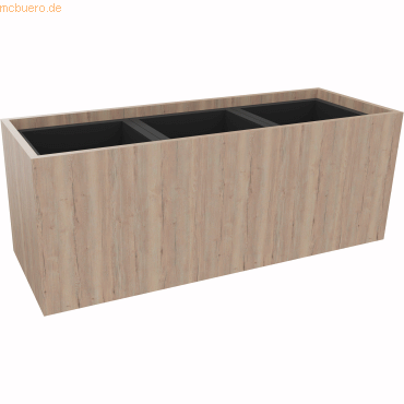 4003969062597 - Pflanzgefäß 3er niedrig B1062xT380H400mm Eiche Nat 4003969062597 Soennecken 4003969062597 - Pflanzgefäß 3er niedrig B1062xT380H400mm Eiche Nat 4003969062597 Soennecken