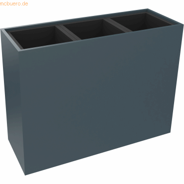 4003969062603 - Pflanzgefäß 3er hoch B1062xT380H800mm Lavagrau 4003969062603 Soennecken 4003969062603 - Pflanzgefäß 3er hoch B1062xT380H800mm Lavagrau 4003969062603 Soennecken