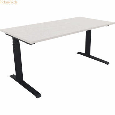 4003969063099 - Sitz-Steh-Schreibtisch All in One 810013401 elektrisch höhenverstellbar 645-1275cm (H) 160x80cm (BxT) rechteckig diamantwe 4003969063099 - Sitz-Steh-Schreibtisch All in One 810013401 elektrisch höhenverstellbar 645-1275cm (H) 160x80cm (BxT) rechteckig diamantwe